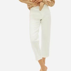 EVERLANE Straight-Leg Crop pants in Tall Size 6 in Sandstone